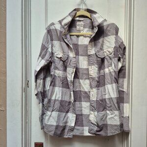 Massimo Checked Long Sleeve Button Up - S